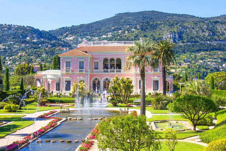 La luxueuse Villa Rothschild et ses jardins